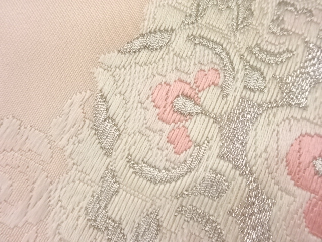 7291126: JAPANESE KIMONO JAPANESE FUKURO OBI / WOVEN FLOWER